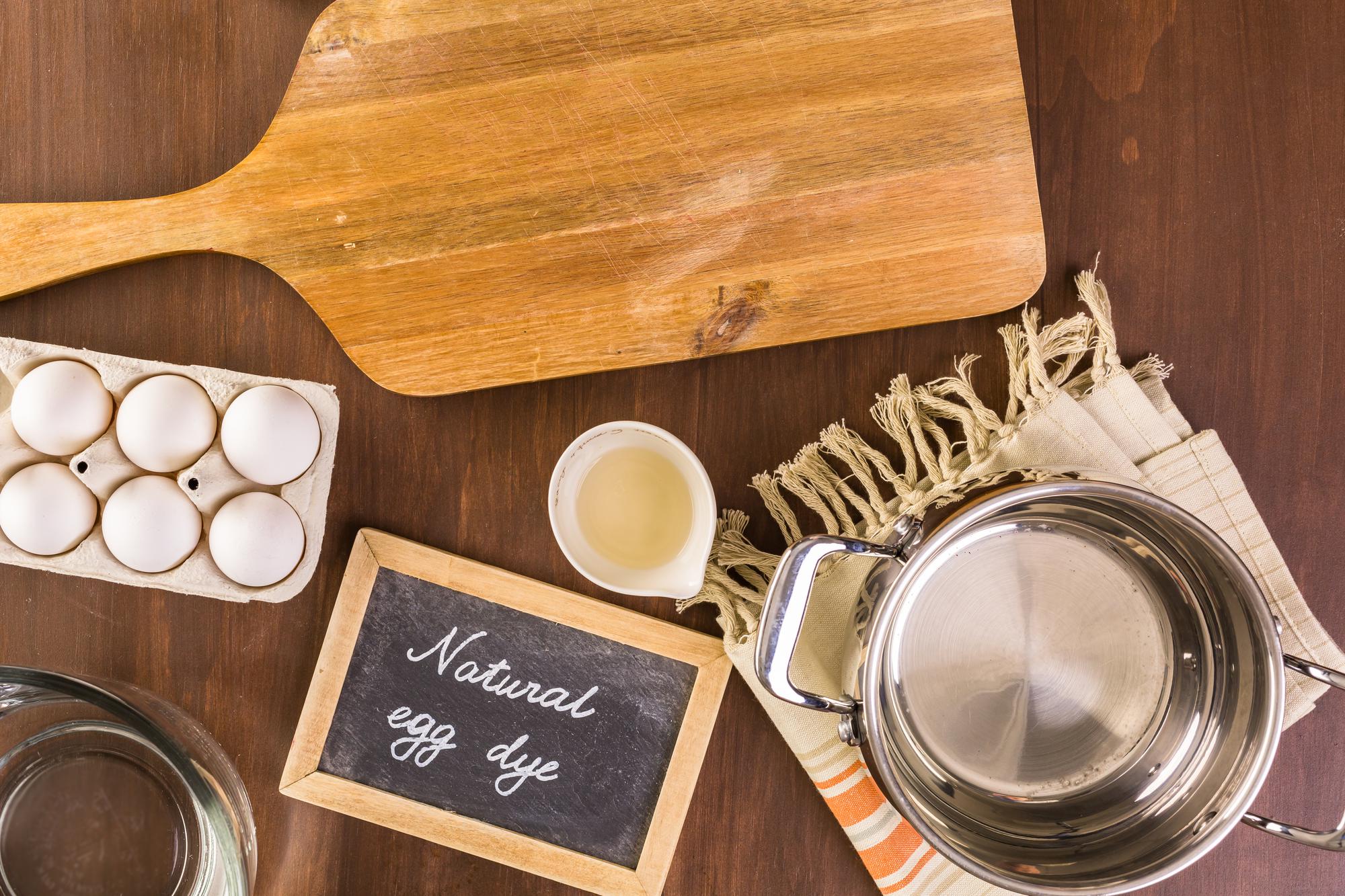 studio workspace with tools and recipe cards